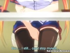 Hot hentai school girl masturbation in public